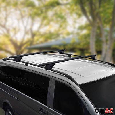 2016-2023 Mercedes Metris L3 LWB Roof Racks & Roof Rack Rails Black