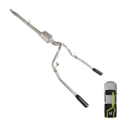 Ford, 2021-2026, Ecoboost - Stainless - MPI Exhaust Cat-Back Dual Stainless Kit