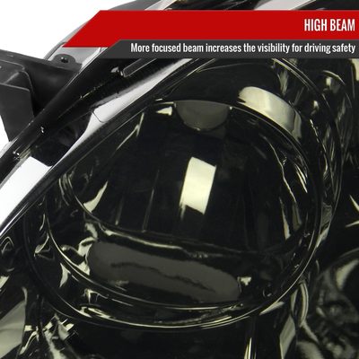 2003-2008 Toyota Corolla Factory Style Headlights Chrome Housing/Smoke Lens