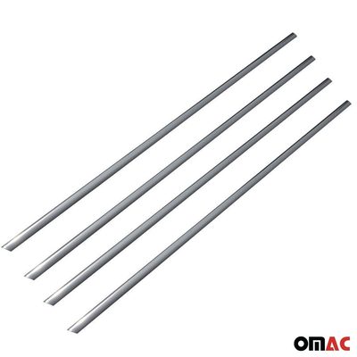 2011-2015 Chevrolet Aveo Sedan Window Molding Trim Streamer Stainless Steel Silver 4x