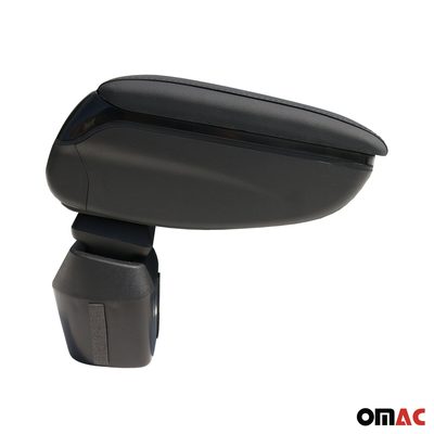 2011-2017 Nissan Juke Black Center Console Armrest Sliding PU Leather 1Pc