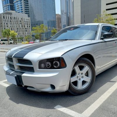2005-2010 Dodge Charger Dual Halo Projector Headlights Glossy Black/Smoke Lens