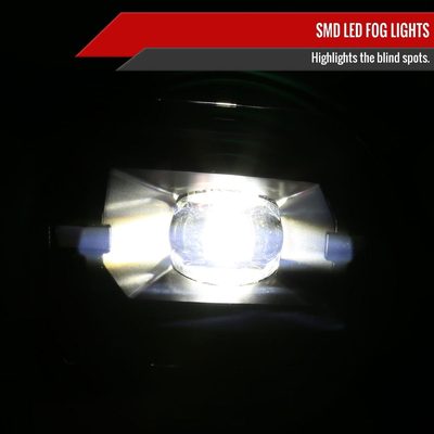 2019-2022 Chevy Silverado 1500 LED Fog Lights Kit Chrome Housing/Smoke Lens