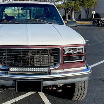 1994-1998 GMC C10 / C/K / Suburban Sierra Yukon Headlights LED Lights Black