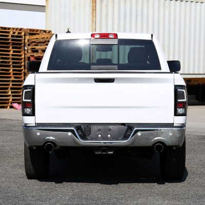 2009-2018 Dodge RAM 1500 2500 3500 White Bar LED Tail Lights Matt Black