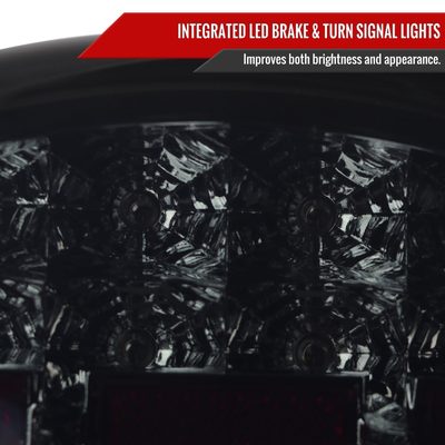1997-2004 Chevrolet Corvette C5 LED Tail Lights Chrome Housing/Smoke Lens