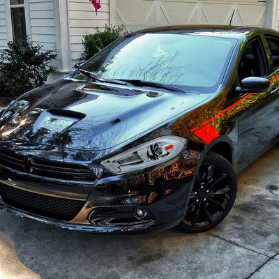 2013-2016 Dodge Dart Sequential Animated LED Bar Projector Headlights Chrome