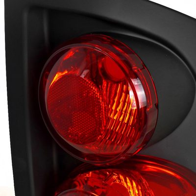 2002-2006 Dodge RAM Retro Style Tail Lights Matte Black Housing/Clear Lens