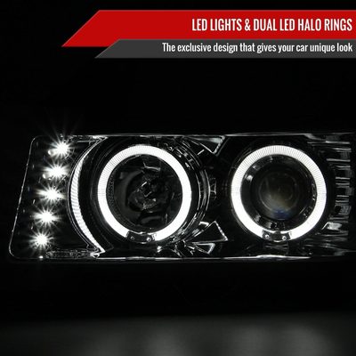 2004-2012 Chevy Colorado/GMC Canyon Headlights Corner Signal Lights Chrome