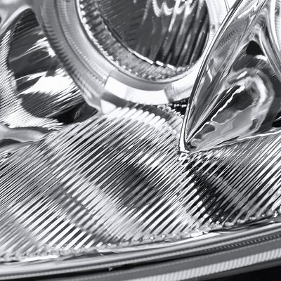 2000-2005 Mitsubishi Eclipse Dual Halo Projector Headlights LED Light Chrome