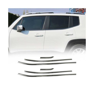 2019-2024 Jeep Renegade Window Molding Trim Streamer Steel Dark 6 Pcs