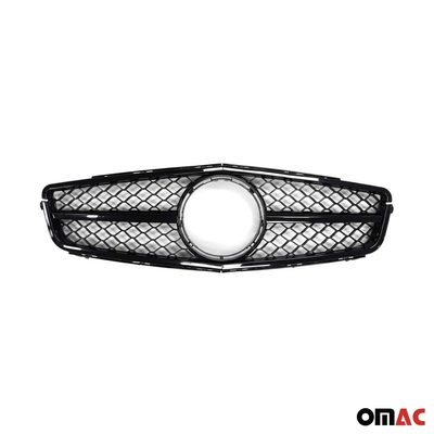 2010-2014 Mercedes C Class W204 Sedan AMG Style All Gloss Black Front Grill