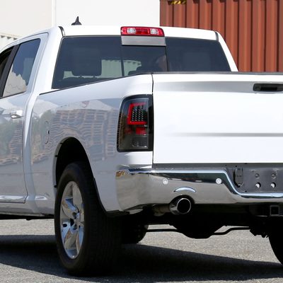 2009-2018 Dodge RAM 1500 2500 3500 White Bar LED Tail Lights Glossy Black