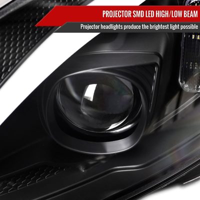 2015-2018 Mercedes-Benz C-Class W205 Full LED Headlights Signal Black