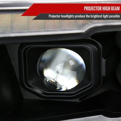 2019-2024 Dodge RAM 1500 Sequential LED Turn Signal Projector Headlights Black