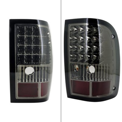 2006-2011 Ford Ranger LED Tail Lights Chrome Housing/Smoke Lens