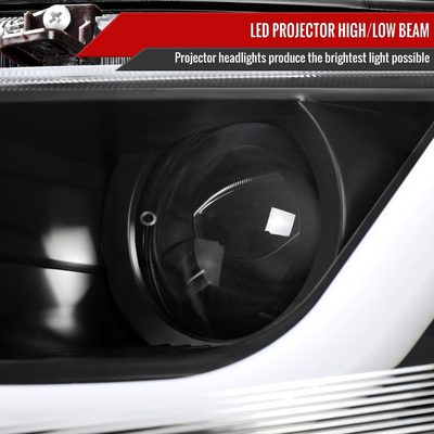 2016-2021 Honda Civic Full LED Projector Headlights Turn Signal Black