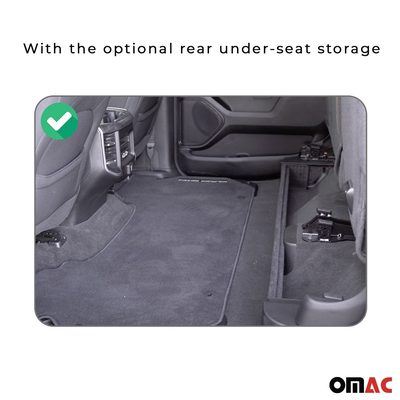 2020-2026 Jeep Gladiator Premium Floor Mats Liners First and Second Row Set Black