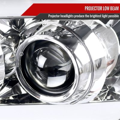 2007-2013 Chevy Avalanche/ 07-2014 Tahoe Suburban LED C-Bar RS Headlights Chrome