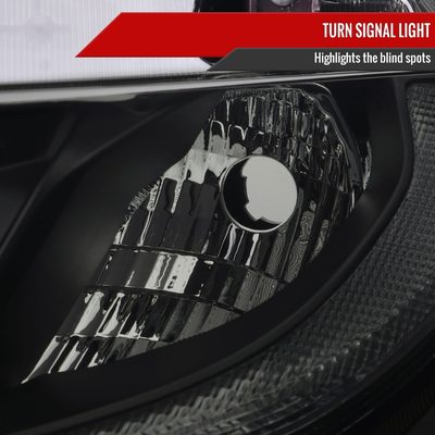 2016-2021 Honda Civic LED Strip Factory Projector Headlights Matt Black/Smoke
