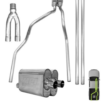 GMC/Chevy, 2019-2026, 5.3L, Stainless - MPI Exhaust Cat-Back Dual Exhaust Kits