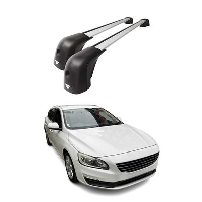2015-2023 Volvo V60 Roof Racks Cross Bars Silver
