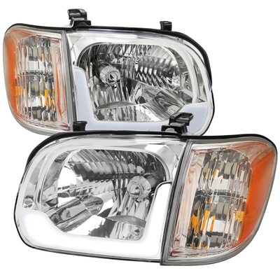 2005-2006 Toyota Tundra/05-2007 Sequoia Headlights Corner Lamps Amber & Chrome