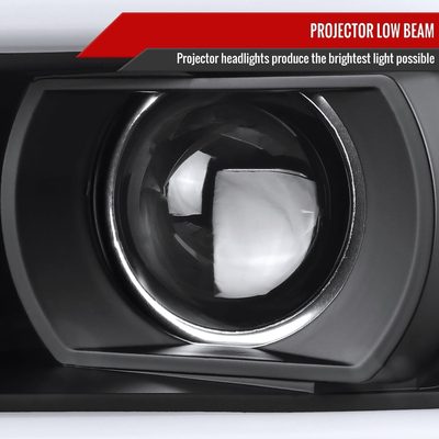 2007-2013 Toyota Tundra/ 2008-2017 Sequoia LED C-Bar Projector Headlights Black