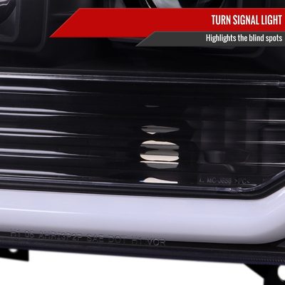 1999-2004 Ford F-250/350/450/550 /Excursion LED Bar Headlights LED Matte Black