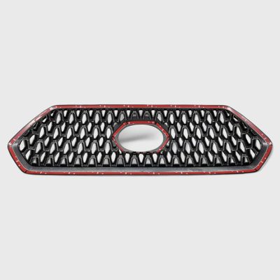 2016-2019 Toyota Tacoma Grille 4.gen Pre-FL Overlay Gloss Black 1Pcs ABS Plastic