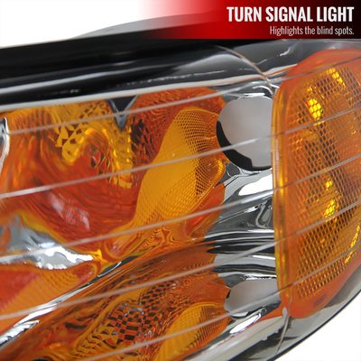 1996-2000 Dodge Caravan / Voyager Town & Country Crystal Headlights Chrome