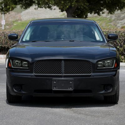 2006-2010 Dodge Charger Sequential LED Bar Factory Headlights Matt Smoke