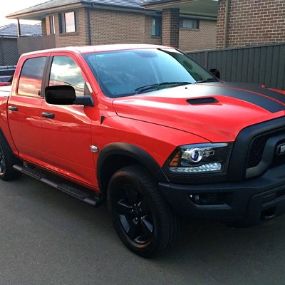 2019-2025 RAM RAM 1500 Mirror Cover Caps Gloss Black 2Pcs ABS Plastic