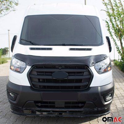 2015-2020 Ford Transit Bug Shield Hood Deflector & Window Visor Vent Kit 3Pcs Smoke