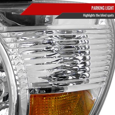 2005-2011 Toyota Tacoma Factory Style Headlights Chrome Housing/Clear Lens