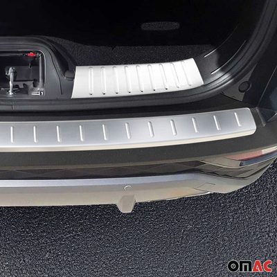 Rear Bumper Guard & Trunk Sill Cover Set for Hyundai Tucson IV 2022-2024 Brushed
