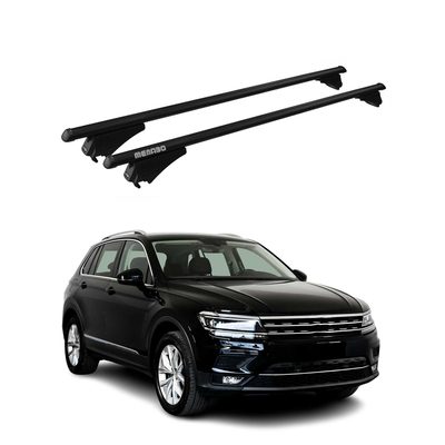 2018-2024 VW Tiguan Allspace Roof Rack Cross Bars Black