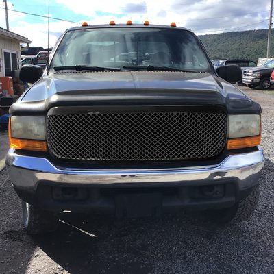 1999-2004 Ford F-250/F-350/Excursion Glossy Black ABS Mesh Grille