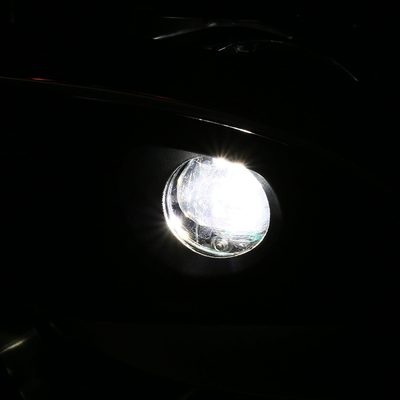 2016-2018 Mazda 6 Sedan 6500K LED Projector Fog Lights Kit Chrome/Clear Lens