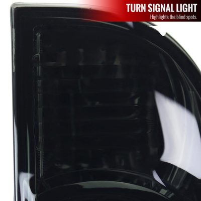 2005-2015 Toyota Tacoma LED Tail Lights Chrome Housing/Dark Smoke Lens