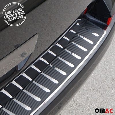 2017-2024 Mini Countryman F60 Rear Bumper Sill Cover Stainless Steel Carbon Foiled