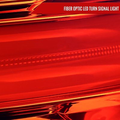 2016-2018 Hyundai Tucson LED Bar Tail LightsChrome Housing/Red Lens