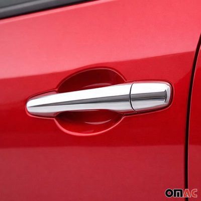 2007-2010 Hyundai Elantra Car Door Handle Cover Protector Silver 8Pcs Stainless Steel