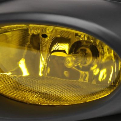 2009-2011 Honda Civic Coupe H11 Fog Lights Kit Chrome Housing/Yellow Lens