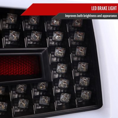 2008-2014 Subaru Impreza WRX/STI LED Turn Signal Tail Lights Matt Black/Clear