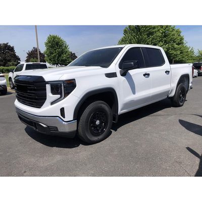2022-2025 GMC Sierra 1500 Grille Overlay Gloss Black 1Pcs ABS Plastic