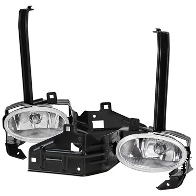 2008-2010 Honda Accord 2DR Coupe H11 Fog Lights Kit Chrome/Clear Lens