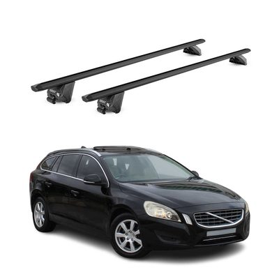 2015-2018 Volvo V60 Cross Country Roof Rack Cross Bars Black