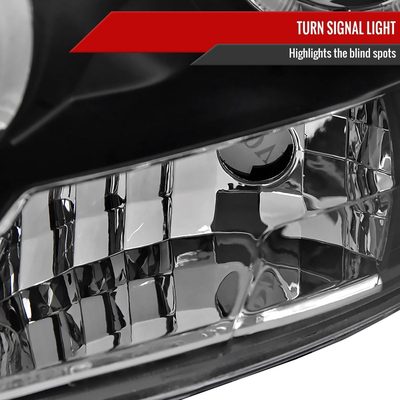 2006-2008 Dodge RAM 1500/ 06-2009 RAM 2500 3500 Dual Halo Headlights Black