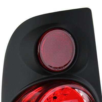 1997-2007 Ford F-150/F-250/350/450/550 Retro Tail Lights Matt Black/Clear
